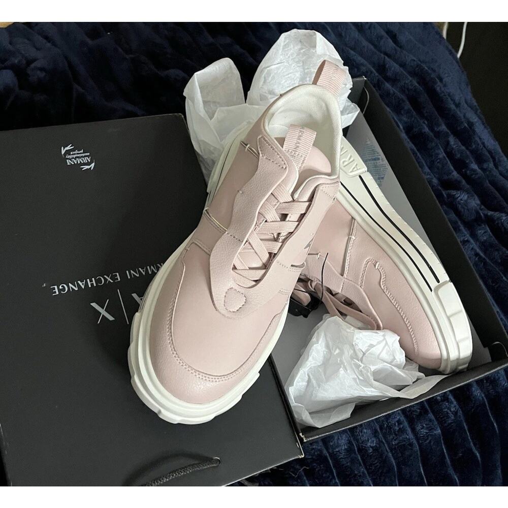 Armani Exchange Rock Platform Sneakers Women's Size US 10 - Picture 9 of 13